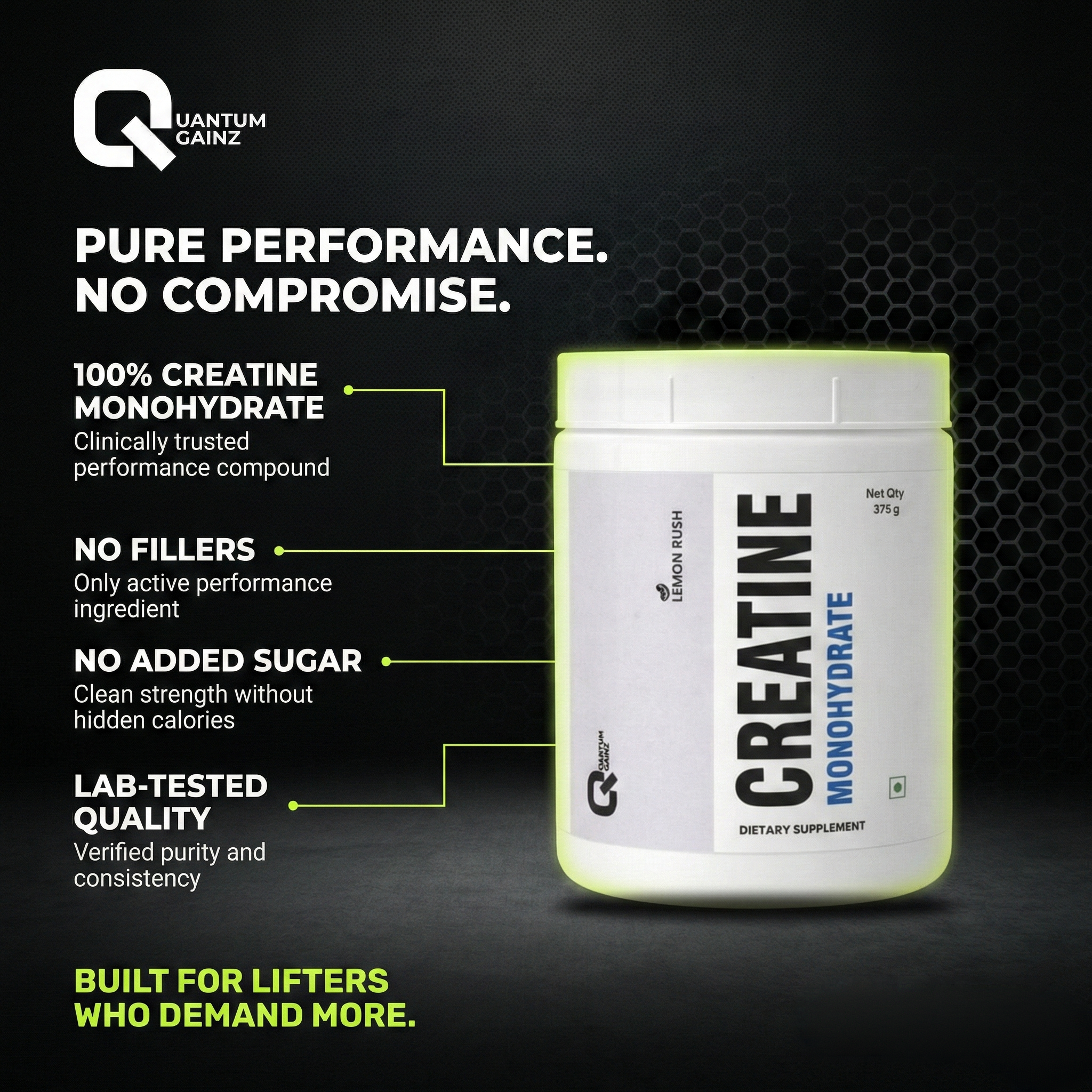 Creatine Monohydrate - Lemon Rush